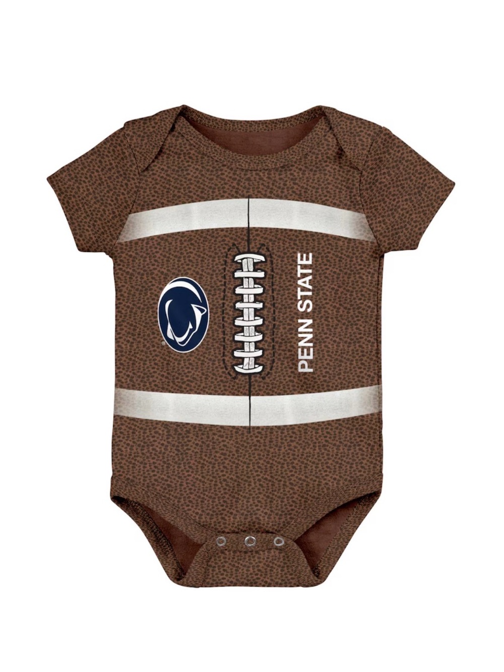 Outerstuff | Infant Brown Penn State Nittany Lions Catch Me Football Bodysuit